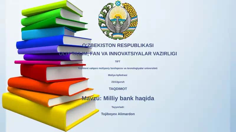 Milliy bank haqida