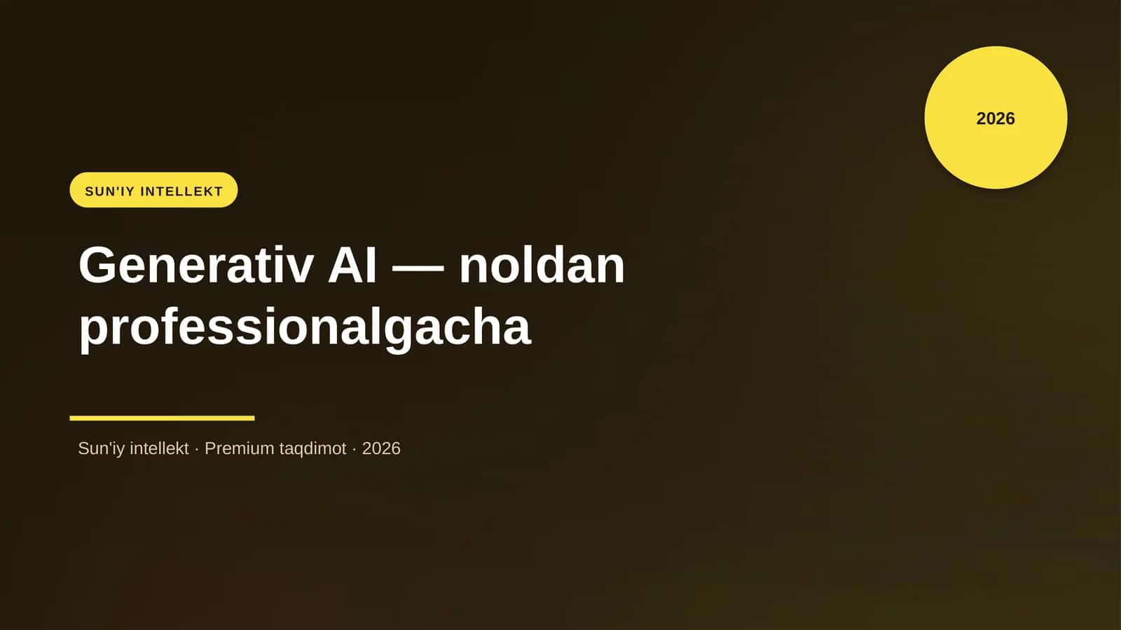 Generativ AI — noldan professionalgacha