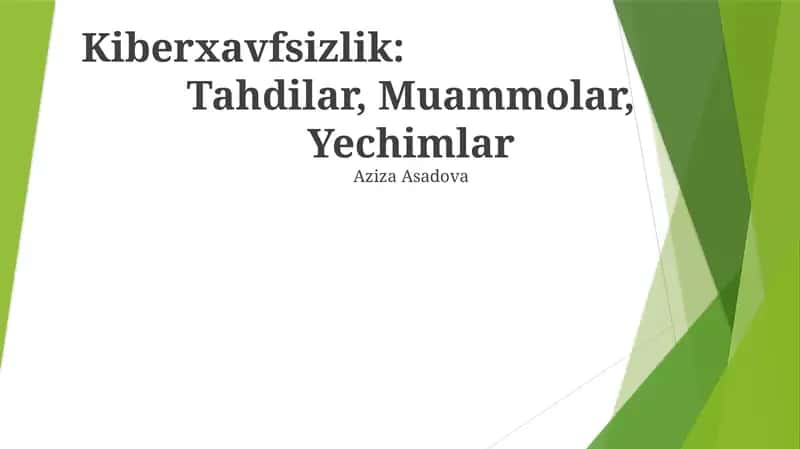 Kiberxavfsizlik