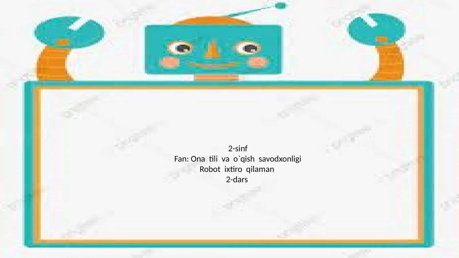 Robot ixtiro qilaman
