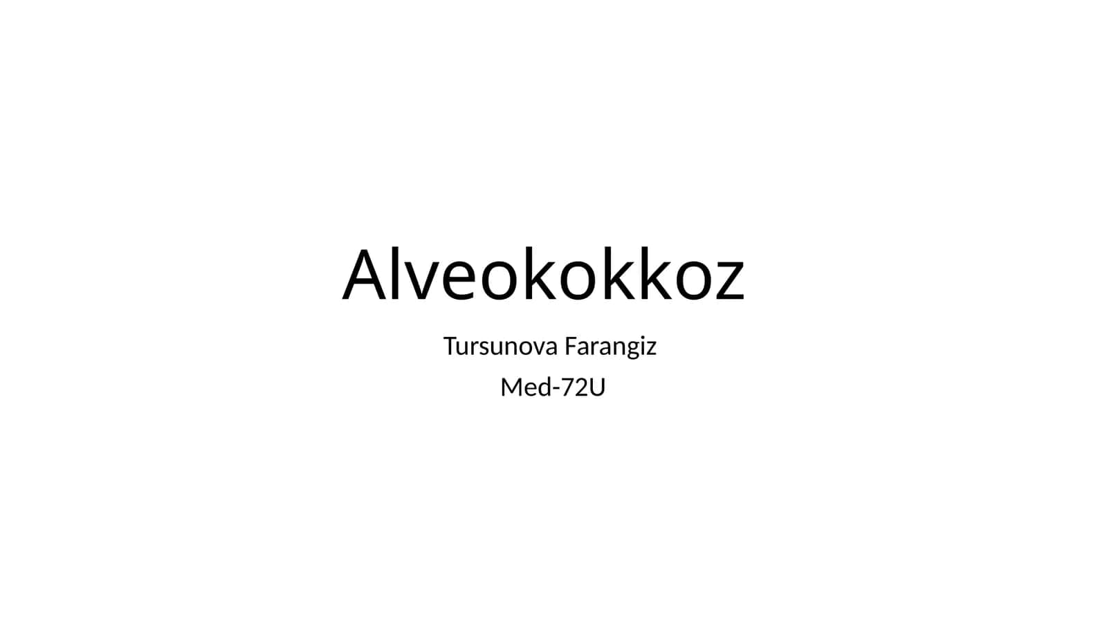 Alveokokkoz