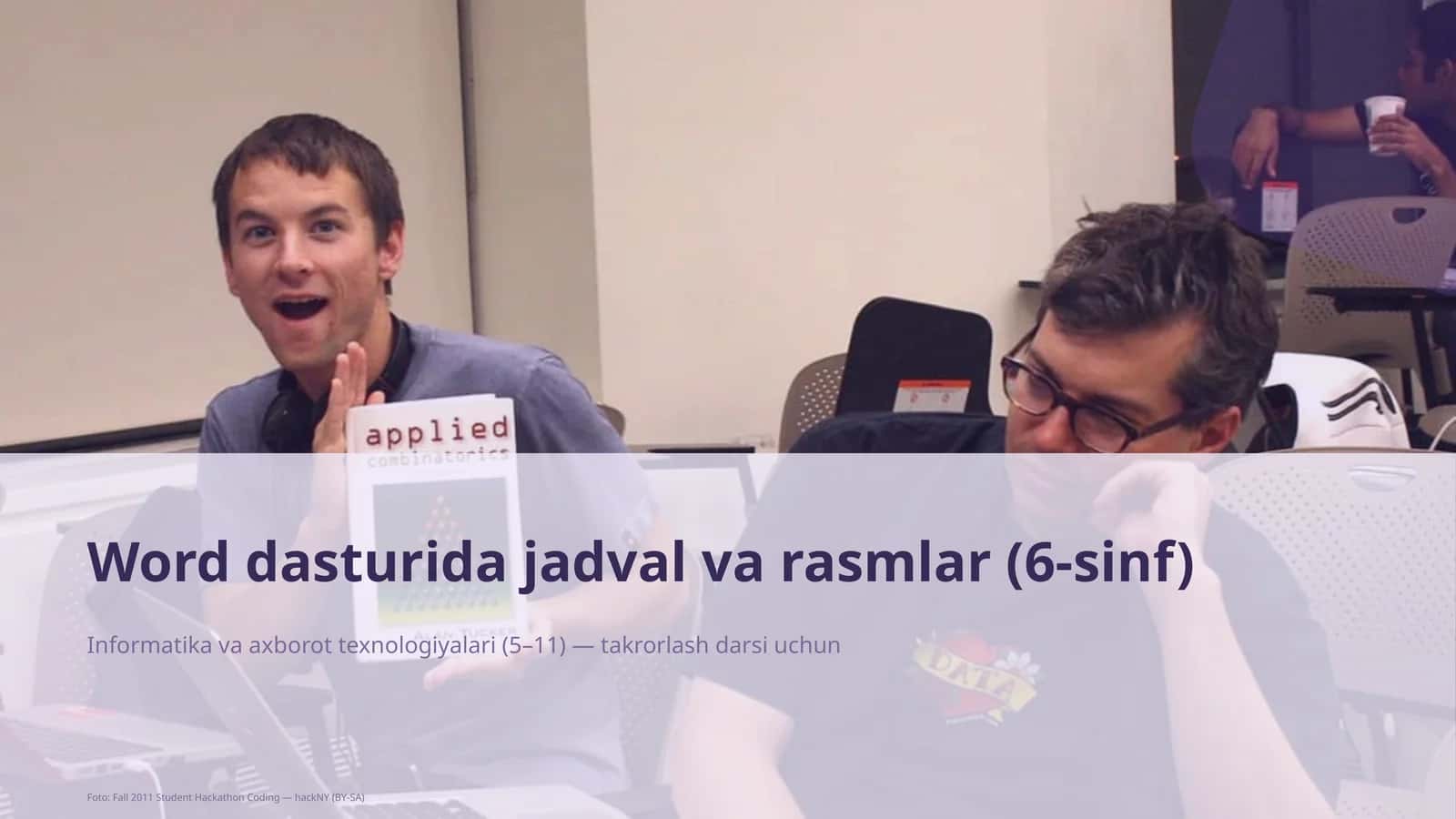 Word dasturida jadval va rasmlar (6-sinf)