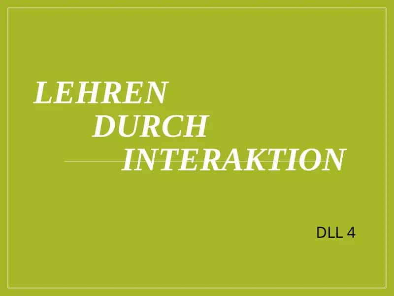 LEHREN DURCH INTERAKTION