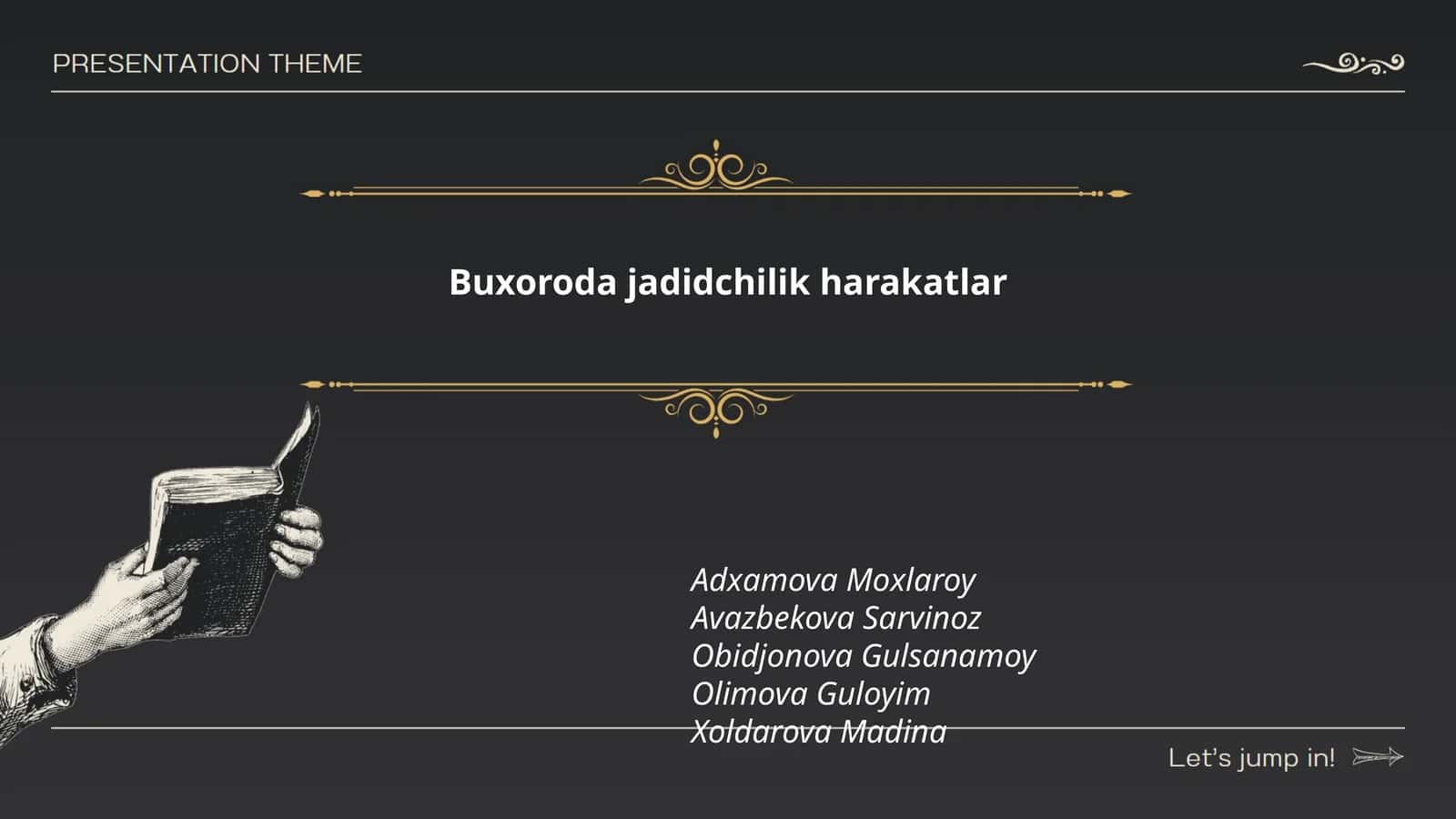 Buxoroda jadidchilik harakatlar