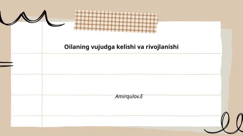 Neftning vujudga kelishi va rivojlanishi