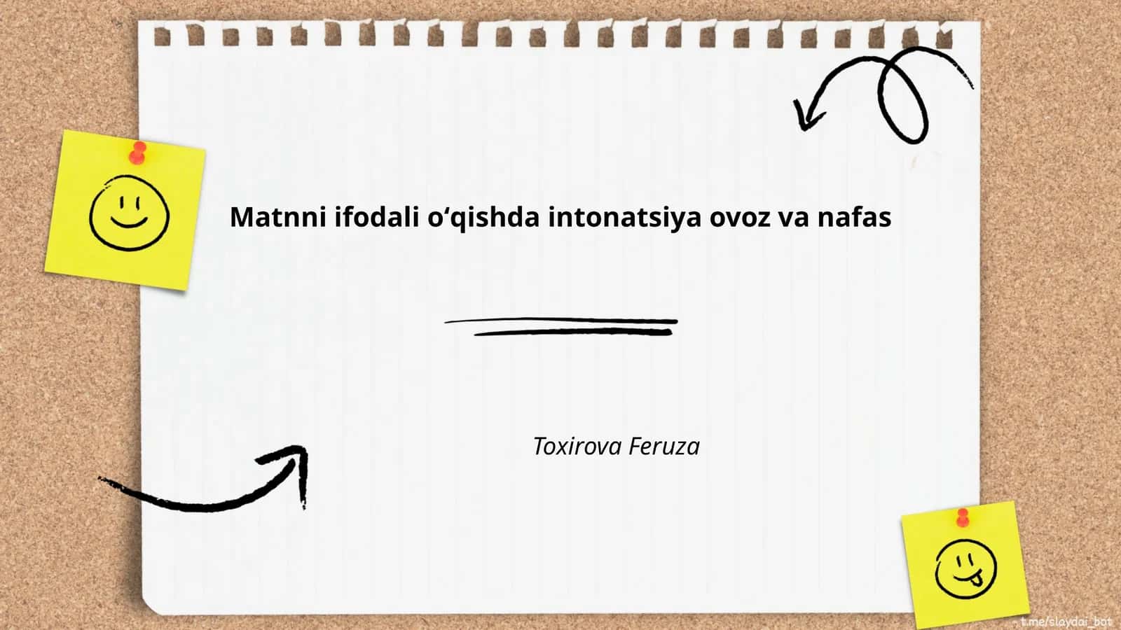Matnni ifodali oʻqishda intonatsiya ovoz va nafas