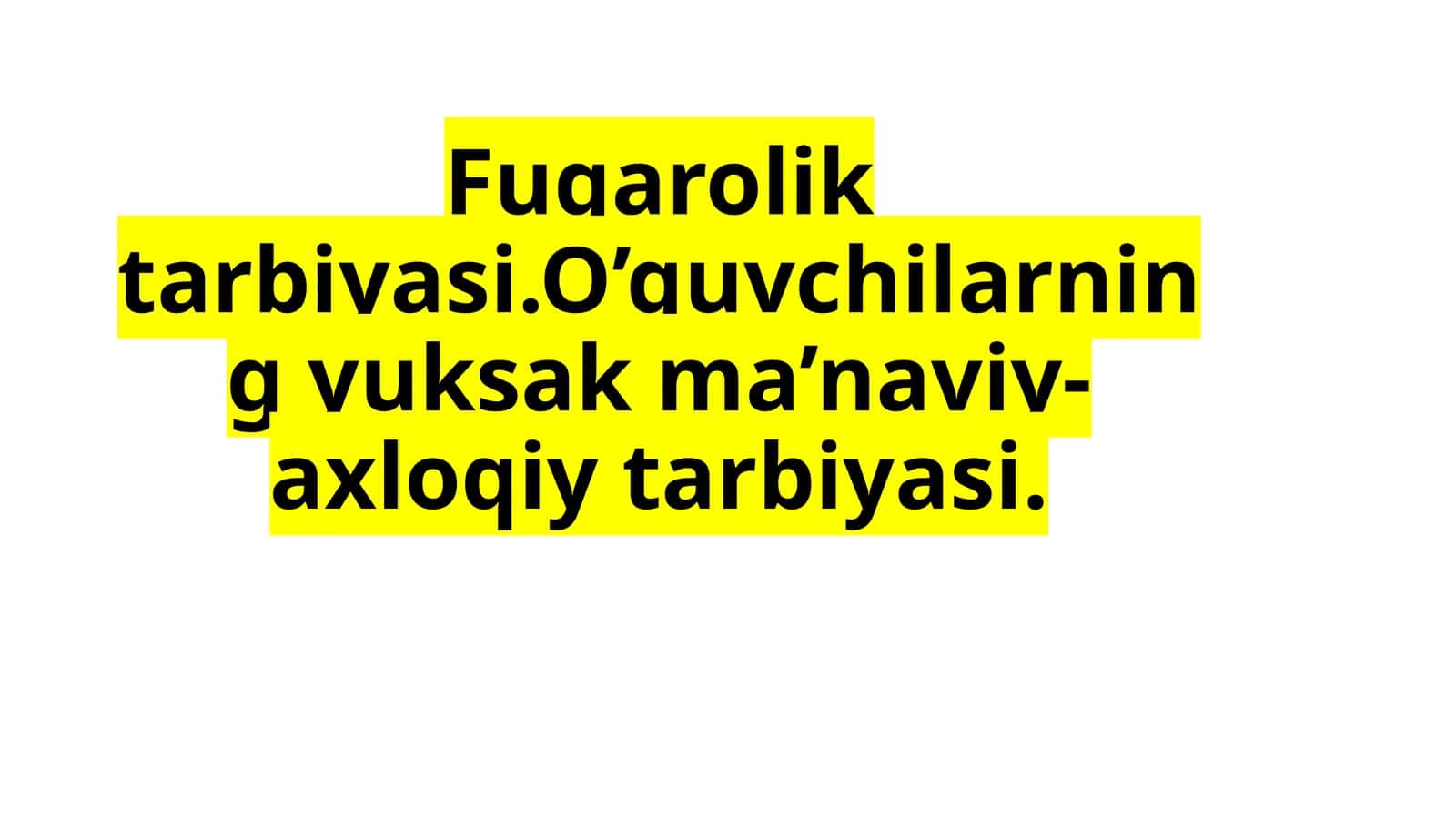 Fuqarolik Tarbiyasi