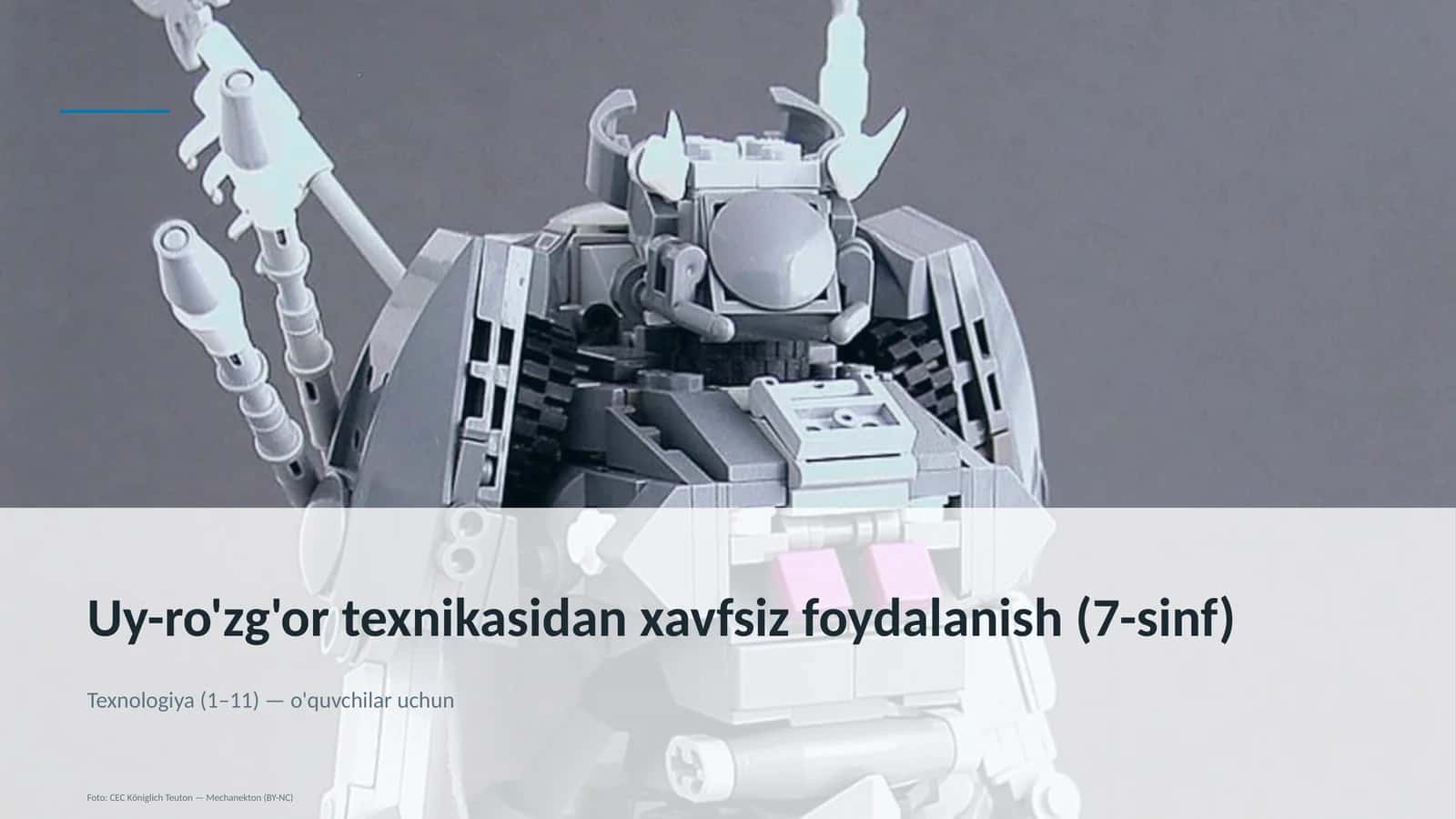 Uy-ro'zg'or texnikasidan xavfsiz foydalanish (7-sinf)