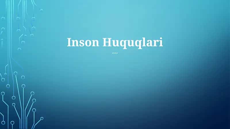 Inson Huquqlari