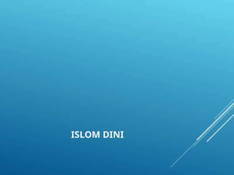 Islom Dini