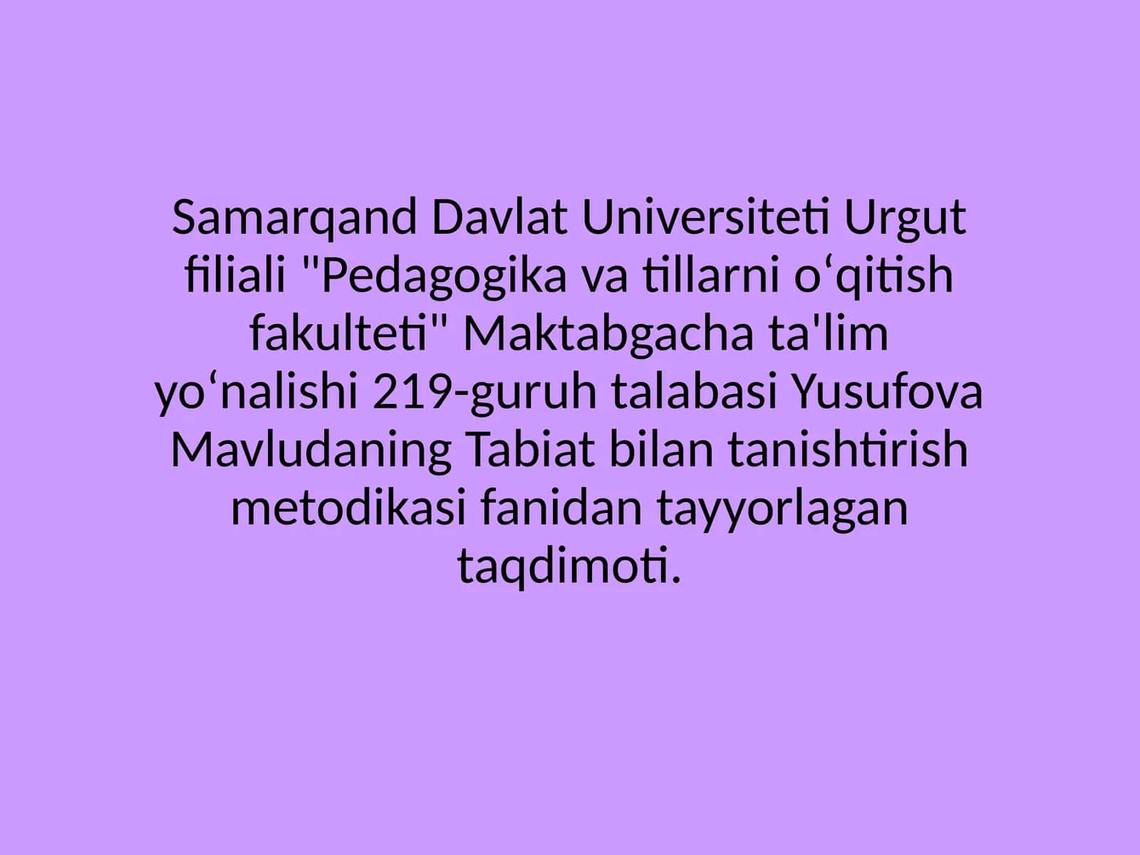 Tabiat materiallaridan koʻrgazma tashkil etish
