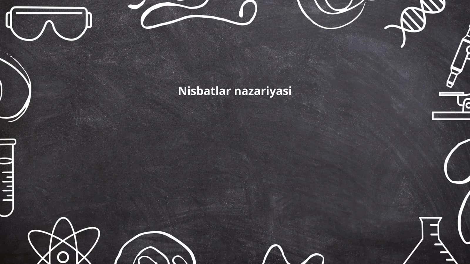 Nisbatlar nazariyasi