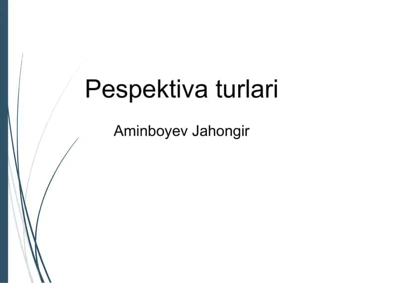 Perspektiva Turlari
