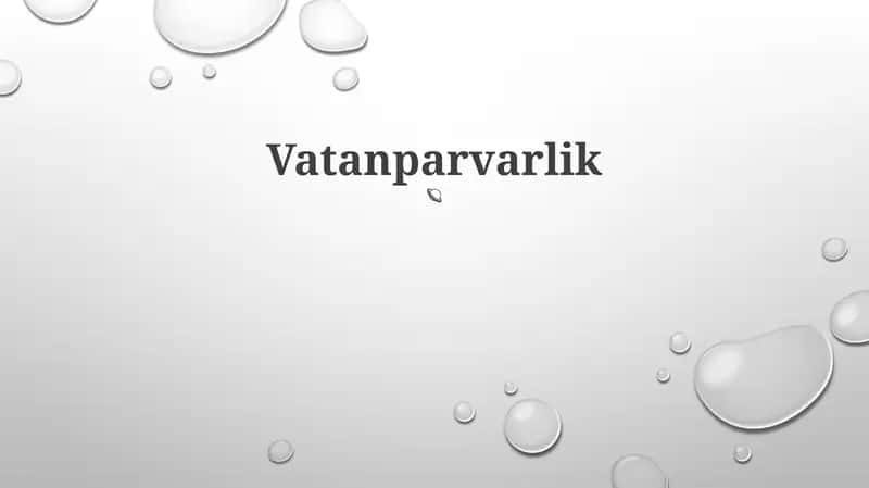 Vatanparvarlik