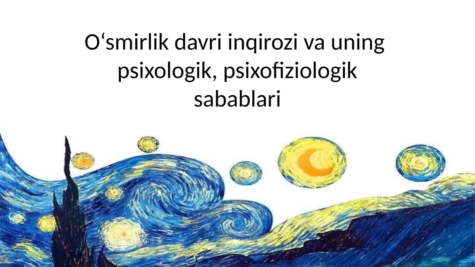 O‘smirlik davri inqirozi va uning psixologik, psixofiziologik sabablari