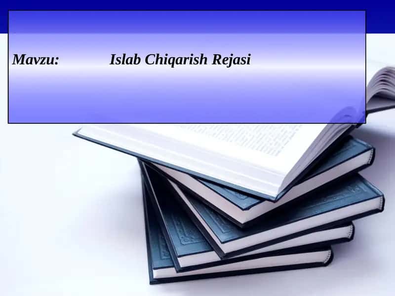 Ishlab Chiqarish Rejasi
