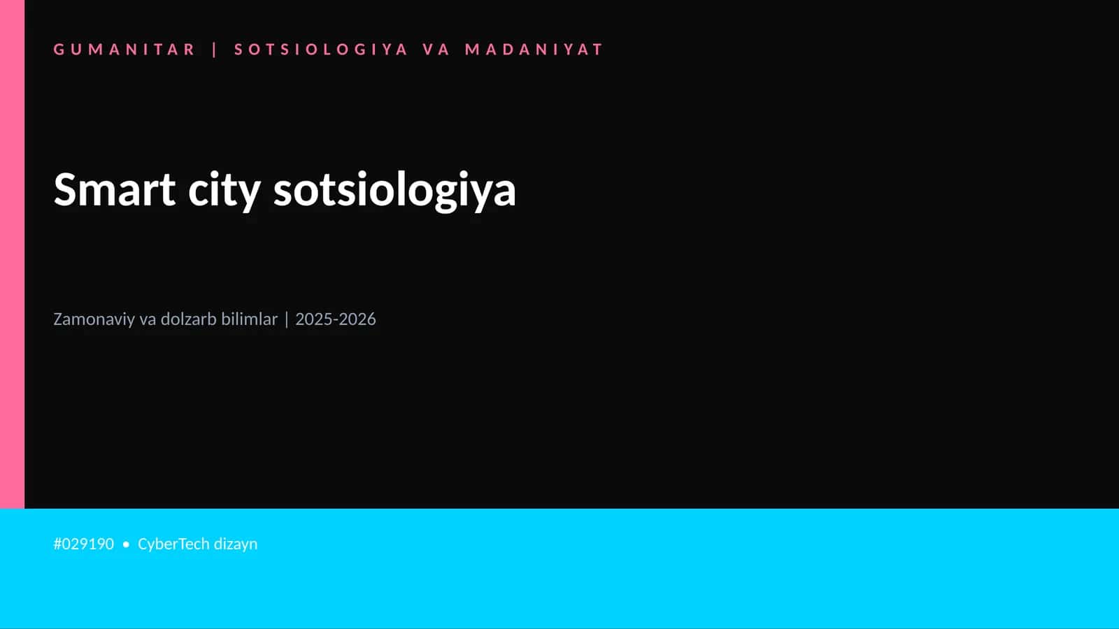 Smart city sotsiologiya