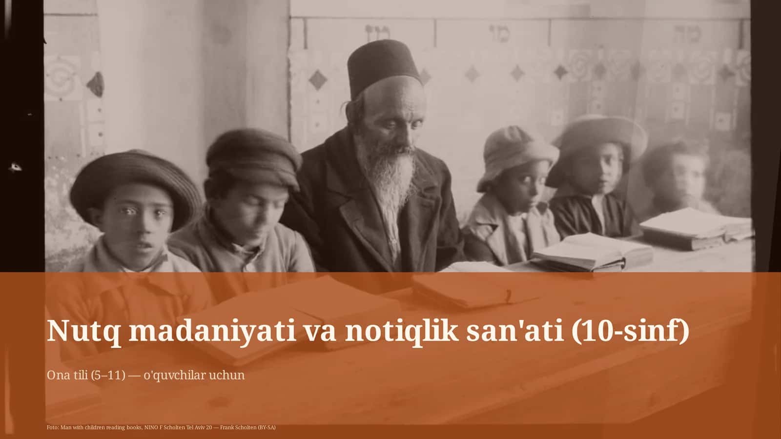 Nutq madaniyati va notiqlik san'ati (10-sinf)