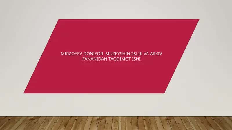 O‘zbekiston Respublikasi Markaziy davlat arxivi