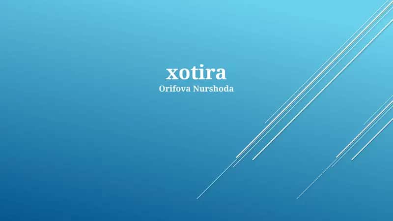 Xotira