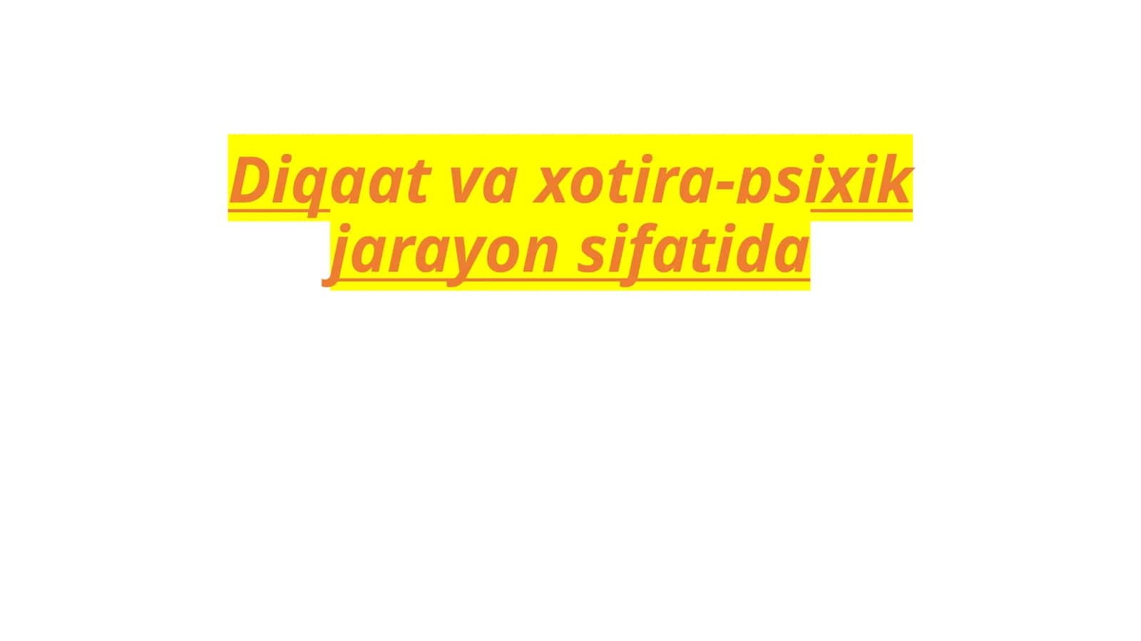 Xotira va Psixologiya