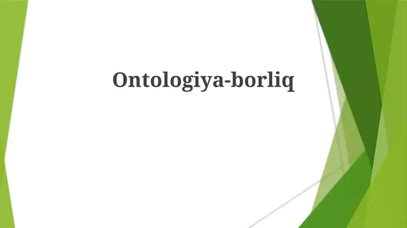 Ontologiya-borliq