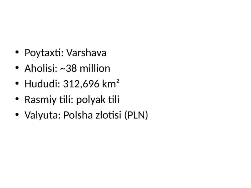 Polsha Davlati Tarixi