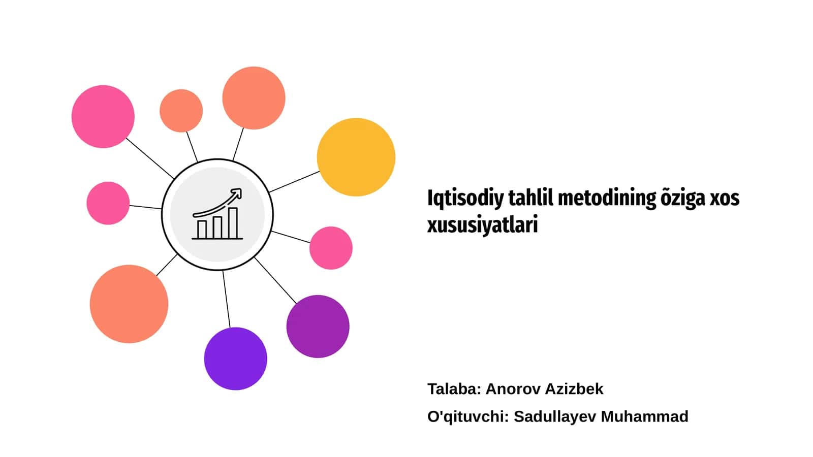 Iqtisodiy tahlil metodining õziga xos xususiyatlari