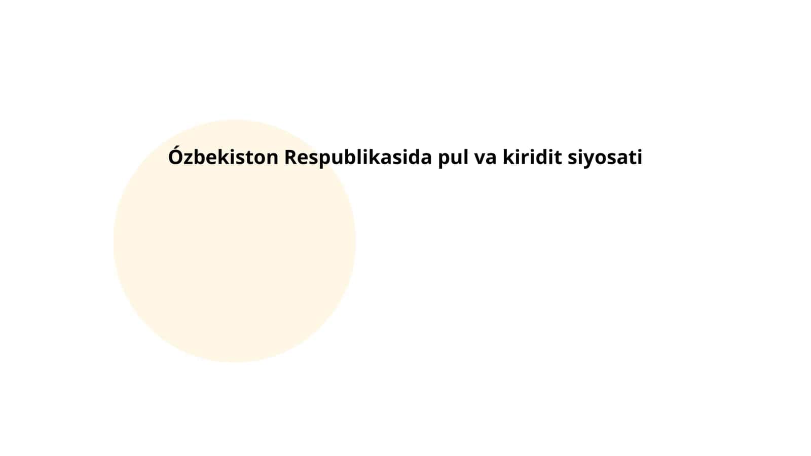 Pul va kiridit siyosati