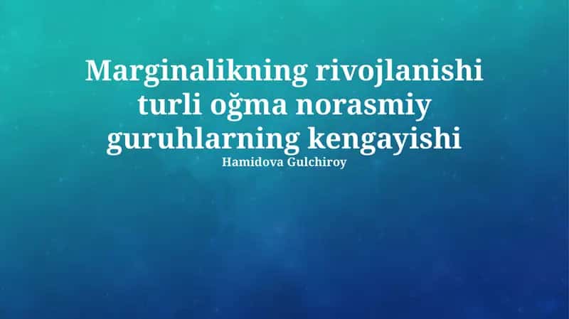 Chekka Tashkilotlarning Rivojlanishi