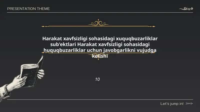 Harakat xavfsizligi sohasidagi huquqbuzarliklar sub'ektlari