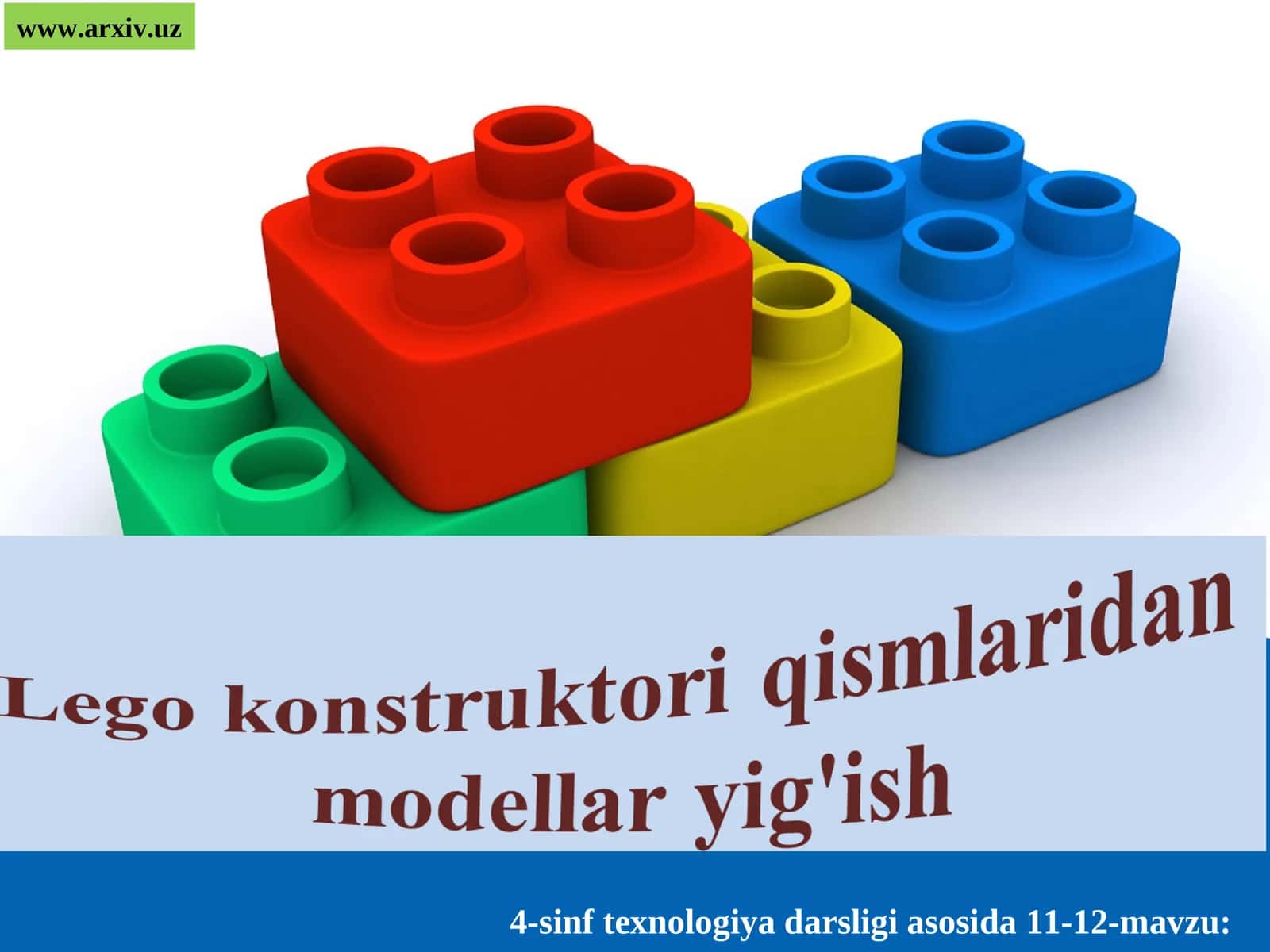 4-sinf texnologiya darsligi asosida 11-12-mavzu