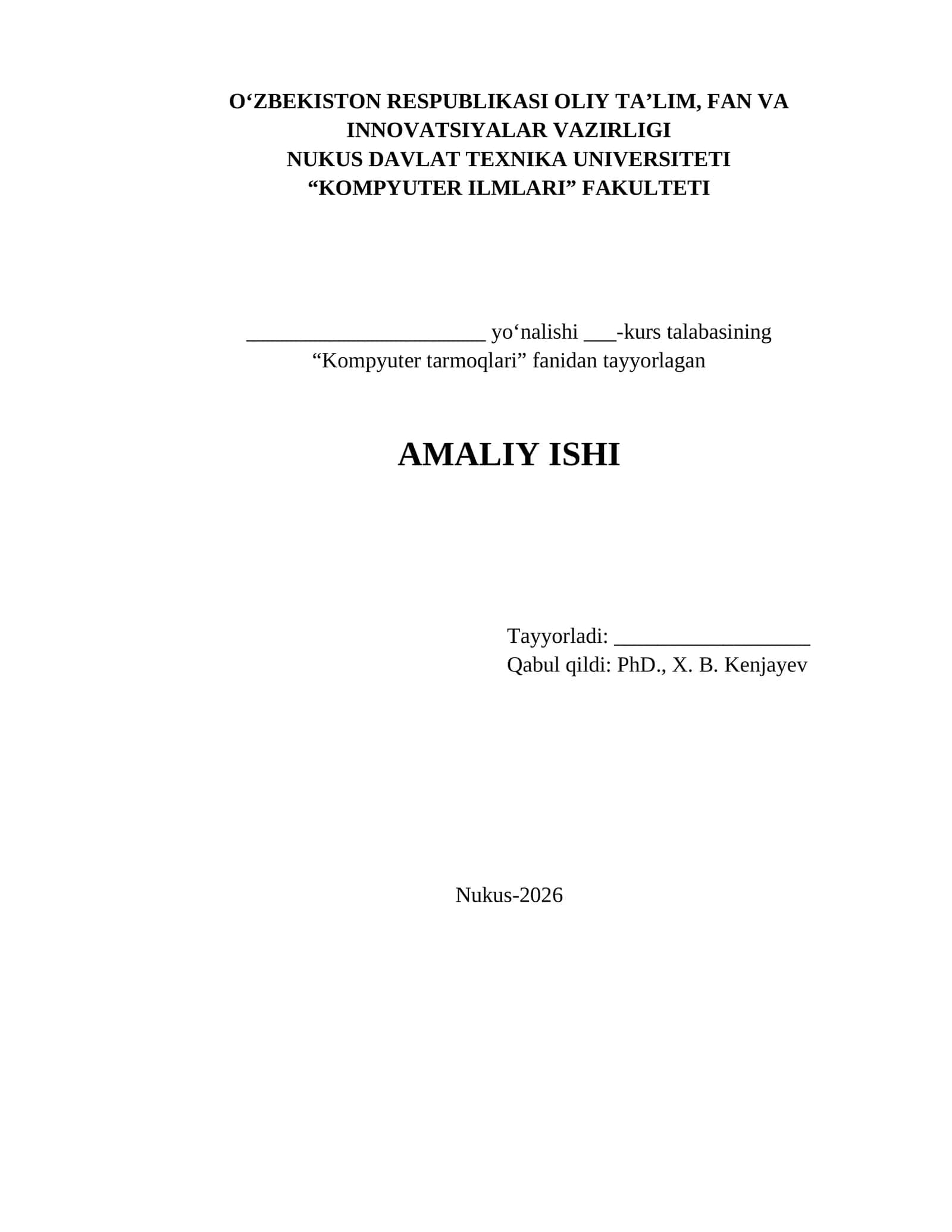 AMALIY ISH. PORT XAVFSIZLIGI: 1, 8, 13 VA 24-PORTLARNI BLOKLASH