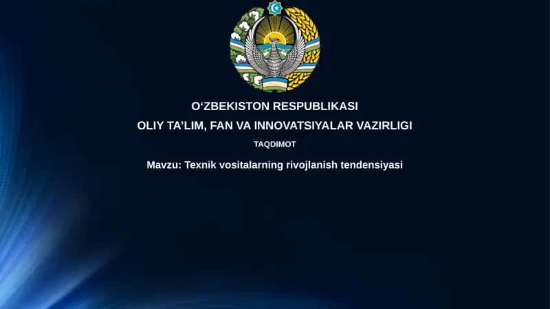 Texnik vositalarning rivojlanishtendensiyasi
