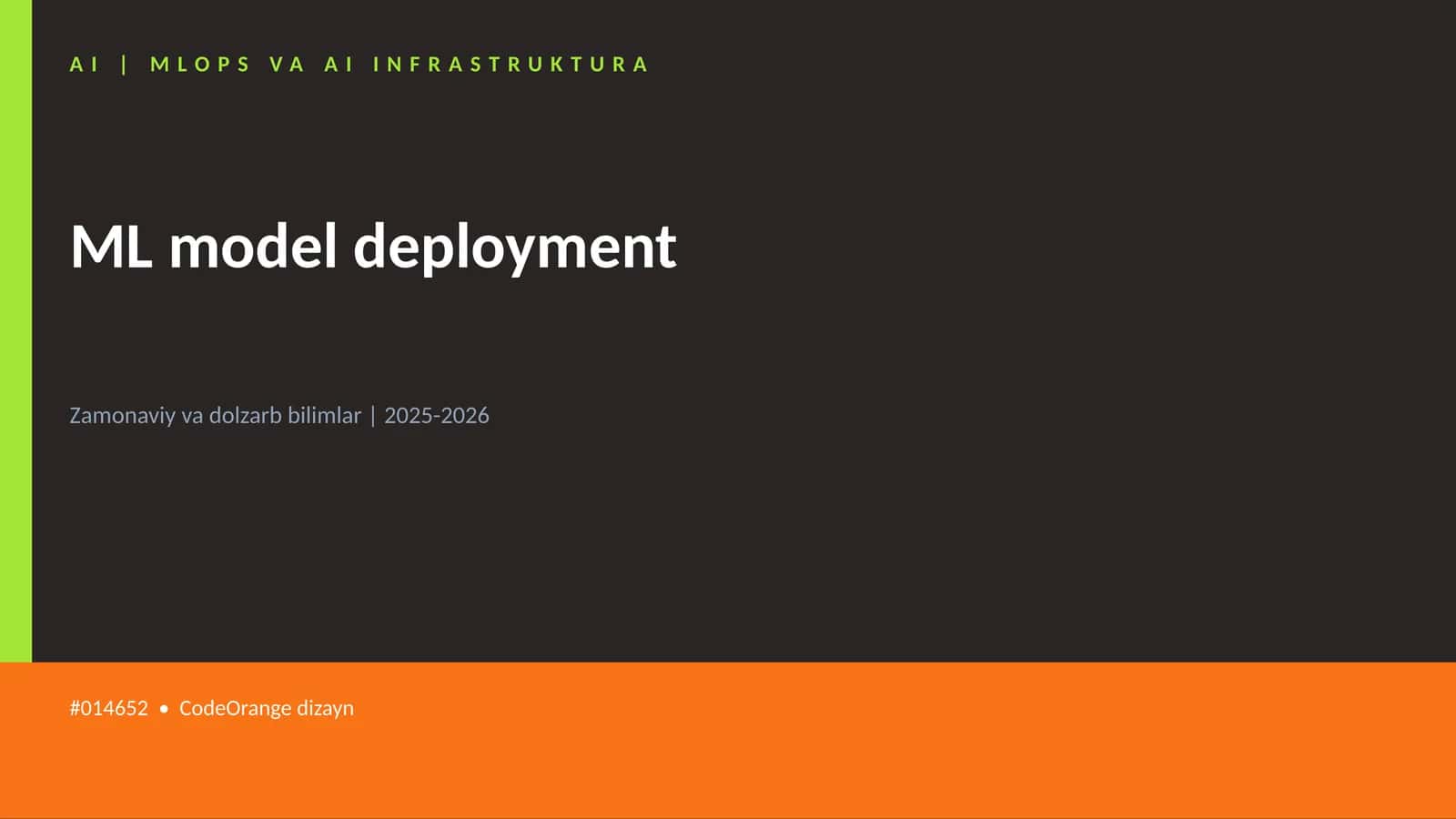 MLOPS VA AI INFRASTRUKTURA