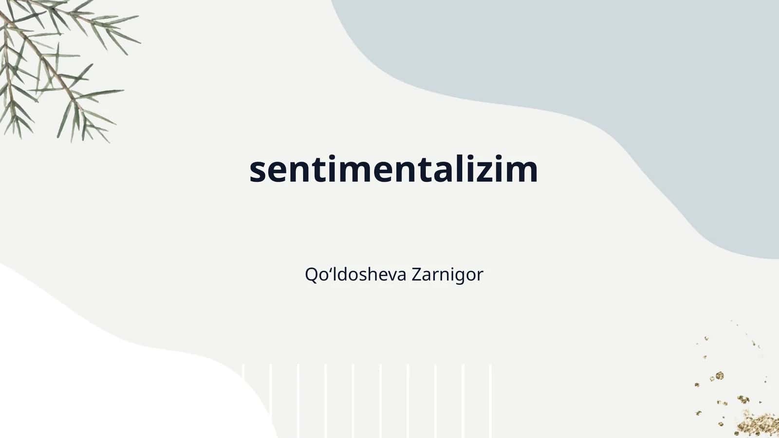 sentimentalizim