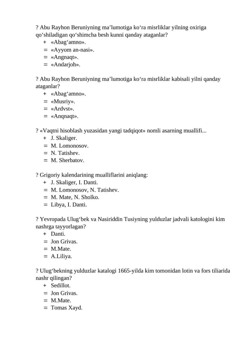 Vaqtni hisoblash yuzasidan yangi tadqiqot