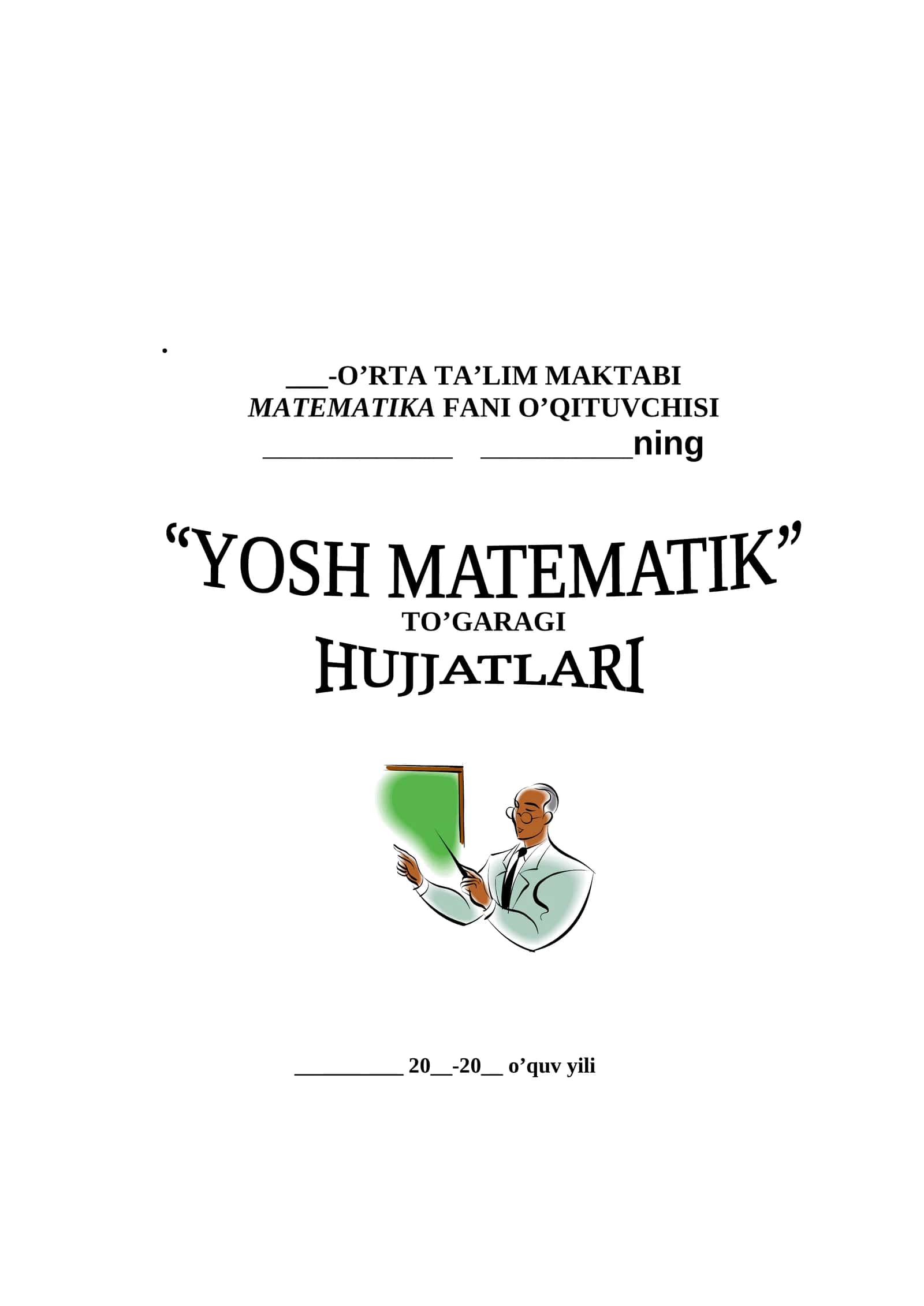 Yosh matematik to'garagi 5-6 sinf