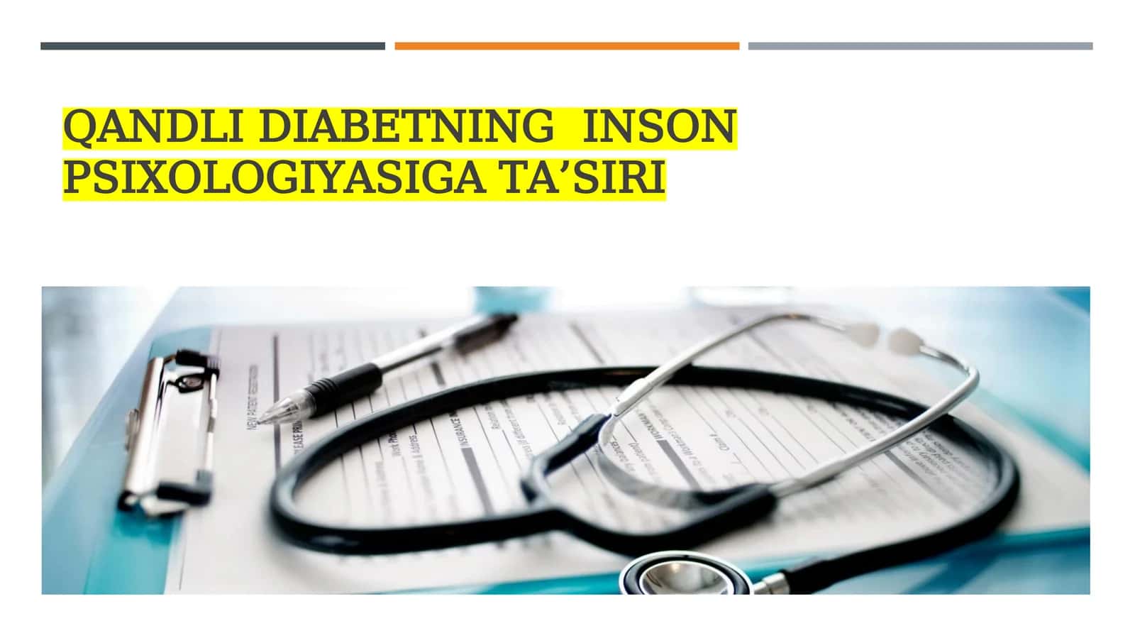Qandli diabetning inson psixologiyasiga ta’siri