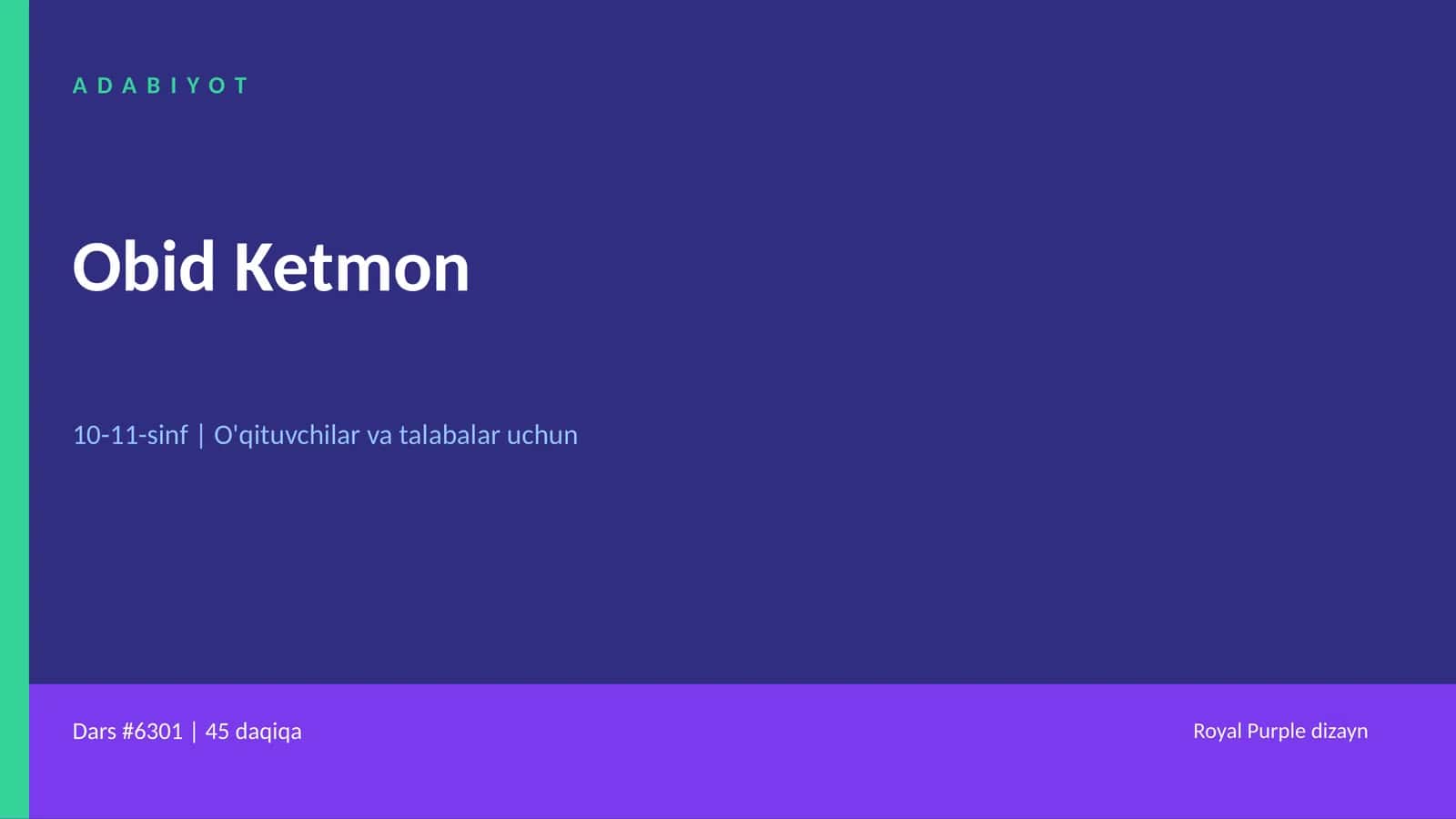 ADABIYOT