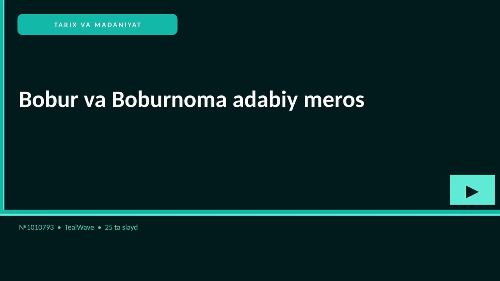 Bobur va Boburnoma adabiy meros