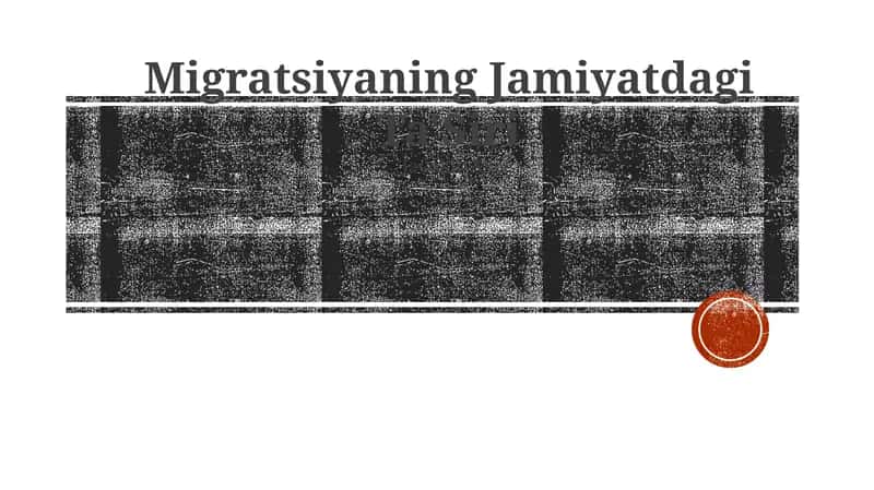 Migratsiyaning Jamiyatdagi Ta'Siri