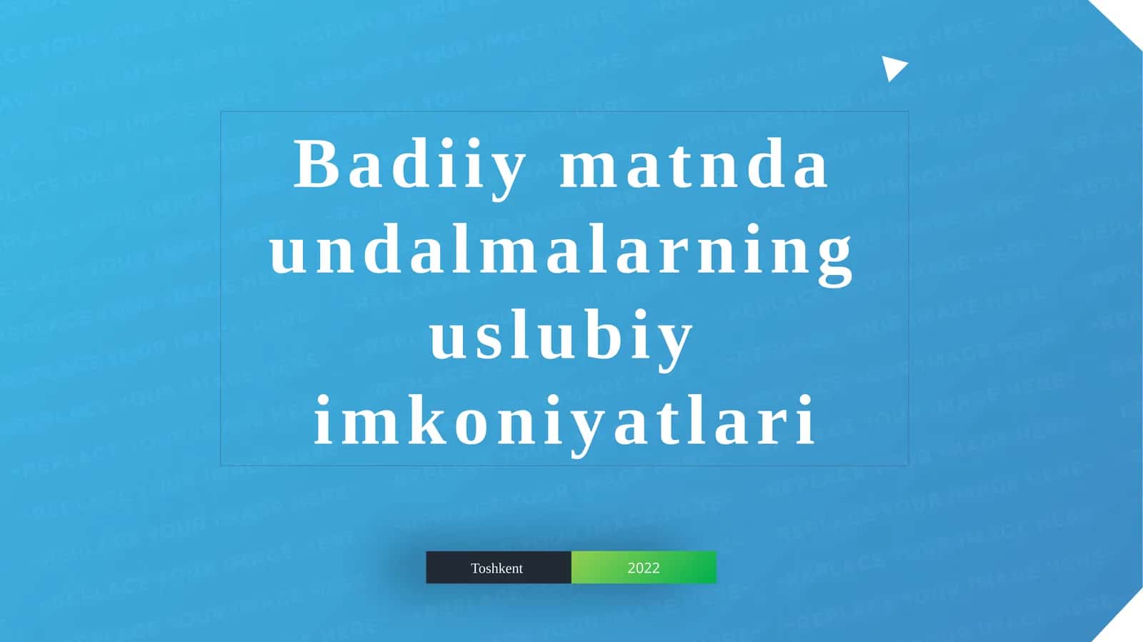 Badiiy matnda undalmalarning uslubiy imkoniyatlari