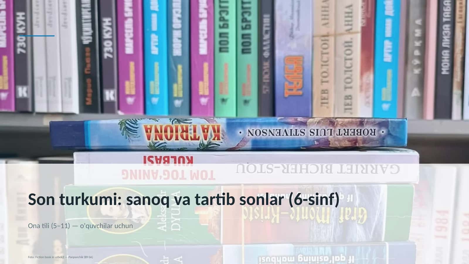 Son turkumi: sanoq va tartib sonlar (6-sinf)