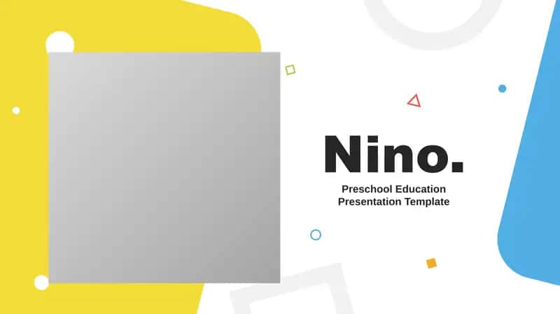 Preschool Education Presentation Template