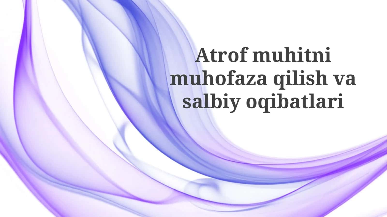 Atrof-muhitni muhofaza qilish qoidalari iqtisodiy ta'siri