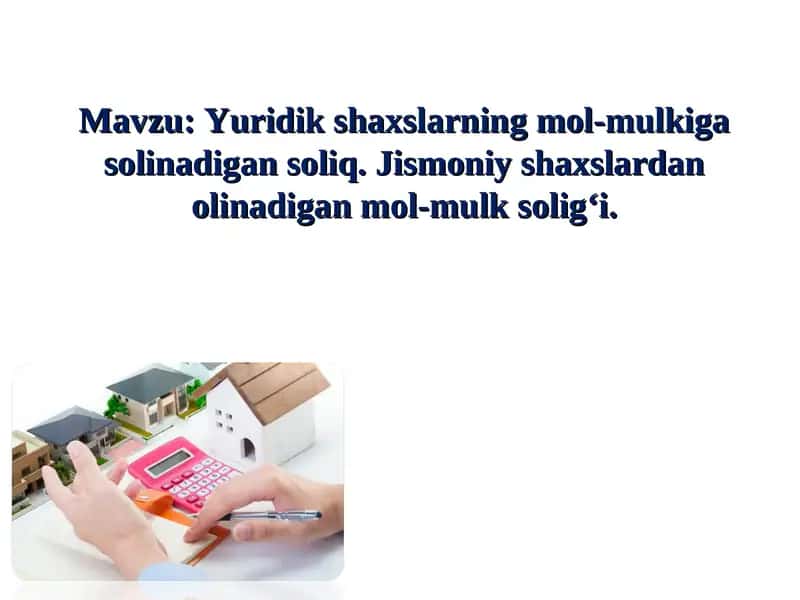 Soliq tizimi