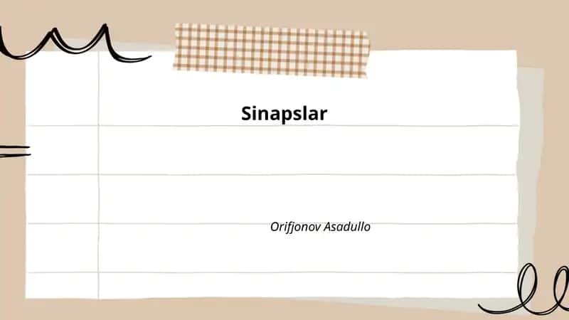 Sinapslar
