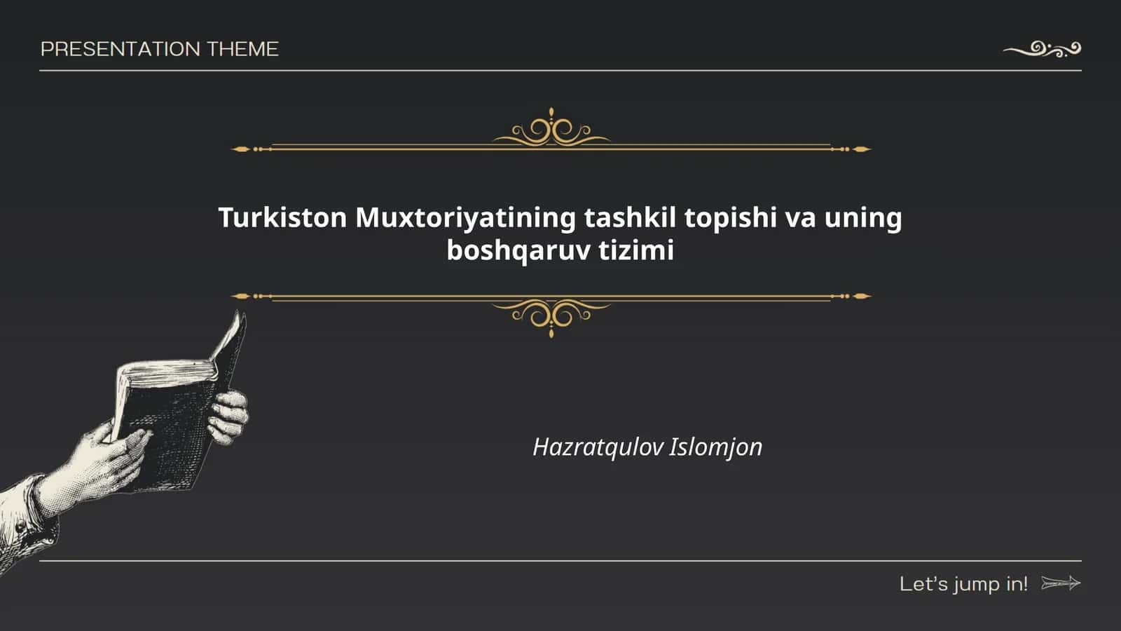 Turkiston Muxtoriyatining tashkil topishi va uning boshqaruv tizimi