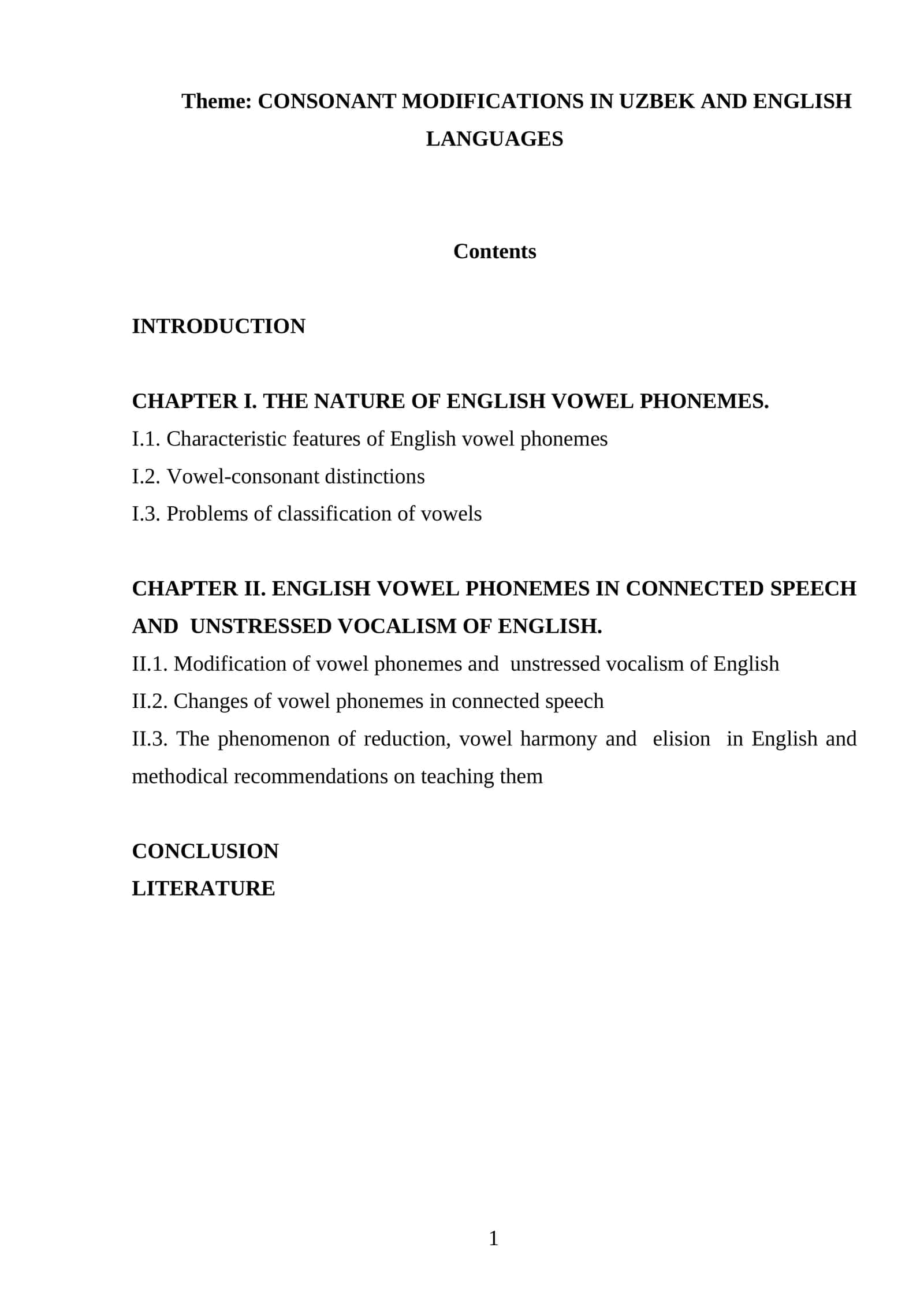 CONSONANT MODIFICATIONS IN UZBEK AND ENGLISH LANGUAGES